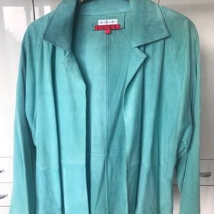 Bergdorf Goodman Suede Top